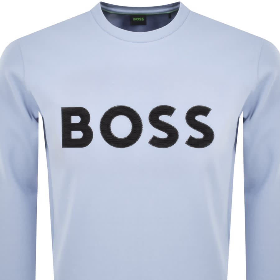 BOSS Salbo 1 Sweatshirt Blue Mainline Menswear Denmark